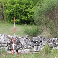 Remains of a fortification wall in Il Monte – Santo Spirito (Grumento Nova)