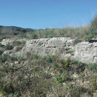 Fig. 7. Murgie. Sandstone mine located on the east side of the plateau. (Image by Author)