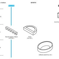 Fig. 2. Buildings in the Roman imperial era of Rimini.