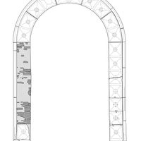 Fig. 7. Palazzo Lettimi. Survey of the portal located overlooking the street.
