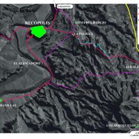 Fig. 4. New configuration of roads in Visigothic periods (6th century A.D.).