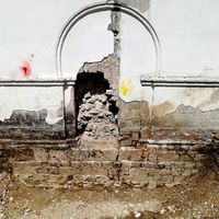 Fig. 16. Side façade E of the church.