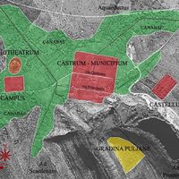 Fig. 2. Archaeological topography of the site (Campedelli, Giorgi 2018, 17)