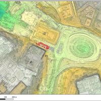 Fig. 9. Actual DEM of the investigated urban district.