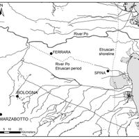 Fig. 1. The location of the Etruscan cities of Spina and Marzabotto.