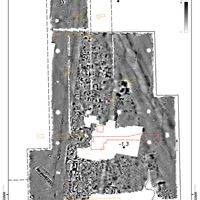 Fig. 6. Detail of the magnetometer survey results of the northern area.