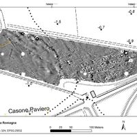 Fig. 8. Magnetometer survey results in south-eastern area.