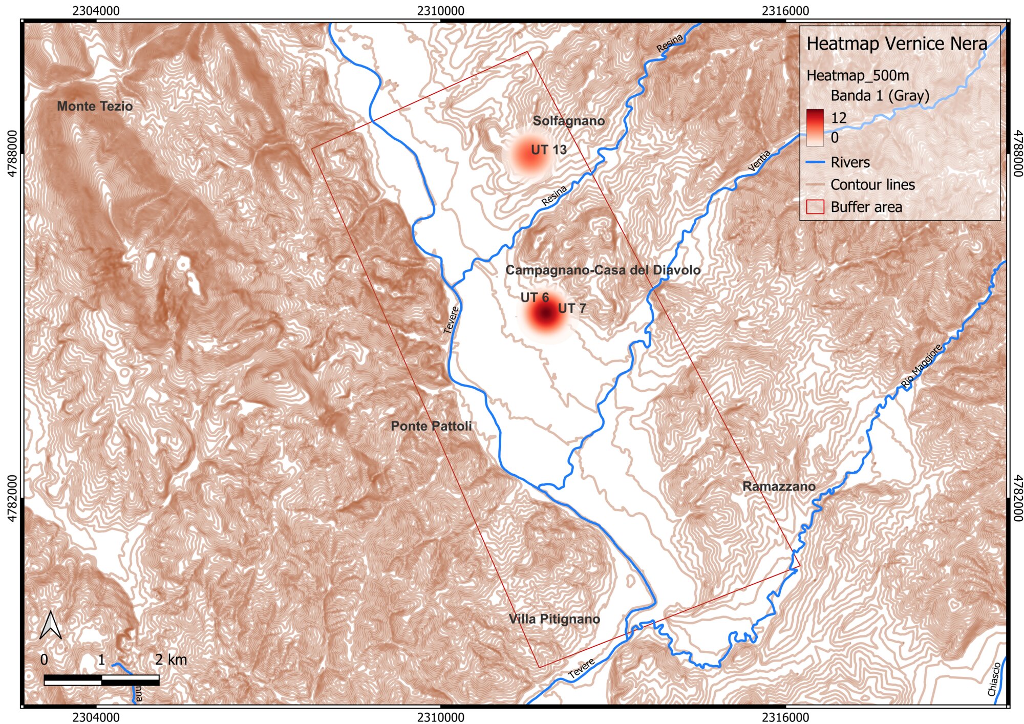 Figure 7 - Heatmap of Vernice Nera.
