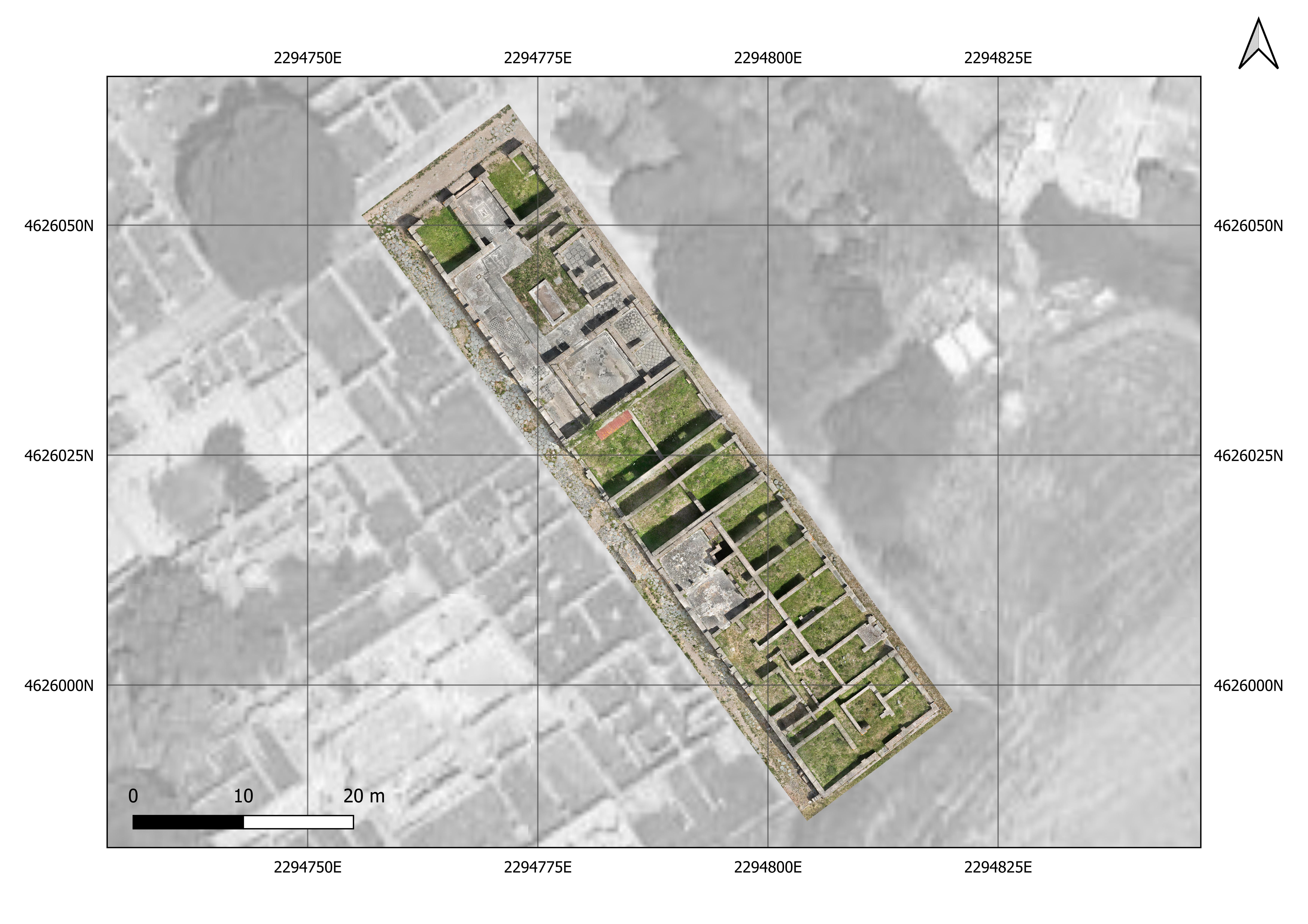 The so-called insula dei Lottatori and block V, III in Ostia: the combination of terrestrial laser scanner (TLS) and drones (UAS) in the field of cultural heritage