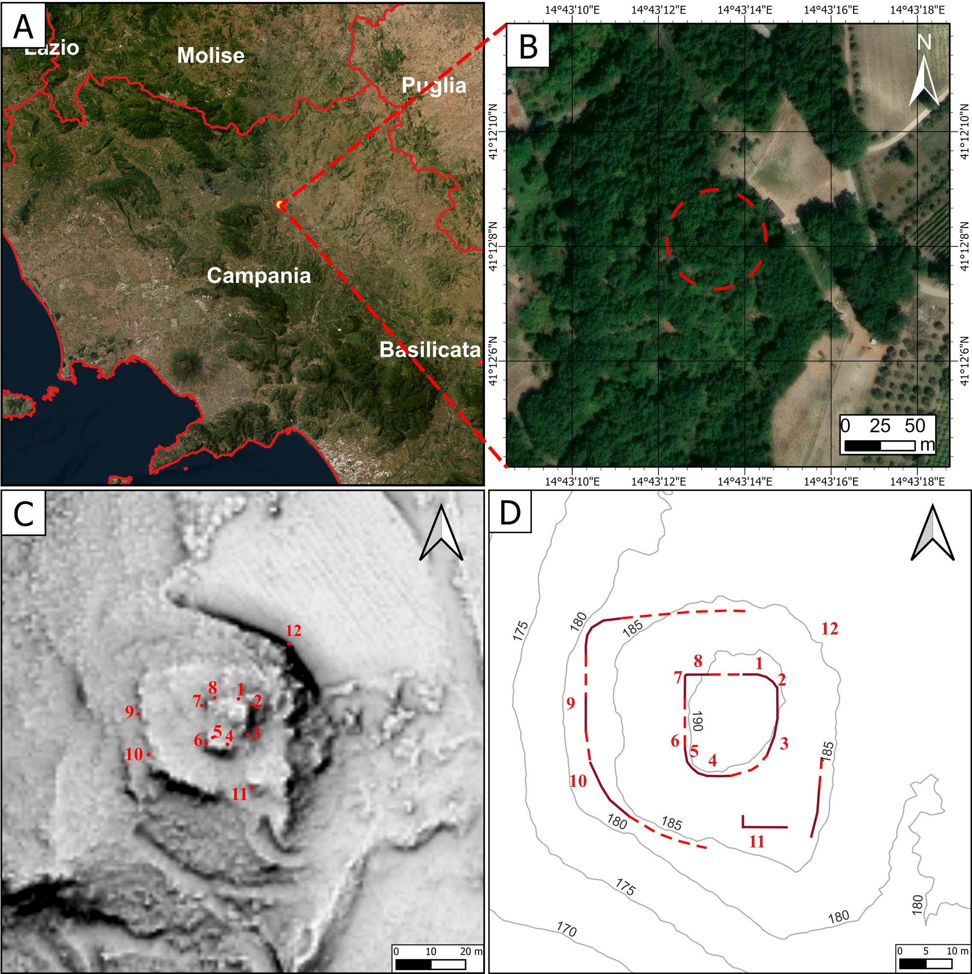 LiDAR data visualization techniques for archaeological research. The case study of the medieval site of Torre Palazzo (Benevento, Italy)
